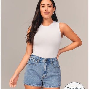 Abercrombie Curve Love High Rise Mom Shorts